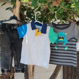 Bundle 2 shirt and 1 pants size 24 Months